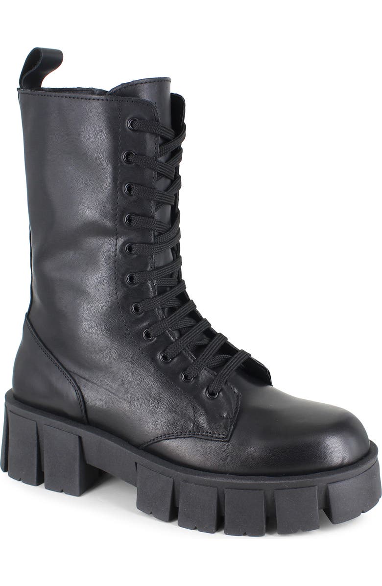 ZIGI Shainel Waterproof Combat Boot, Main, color, Black