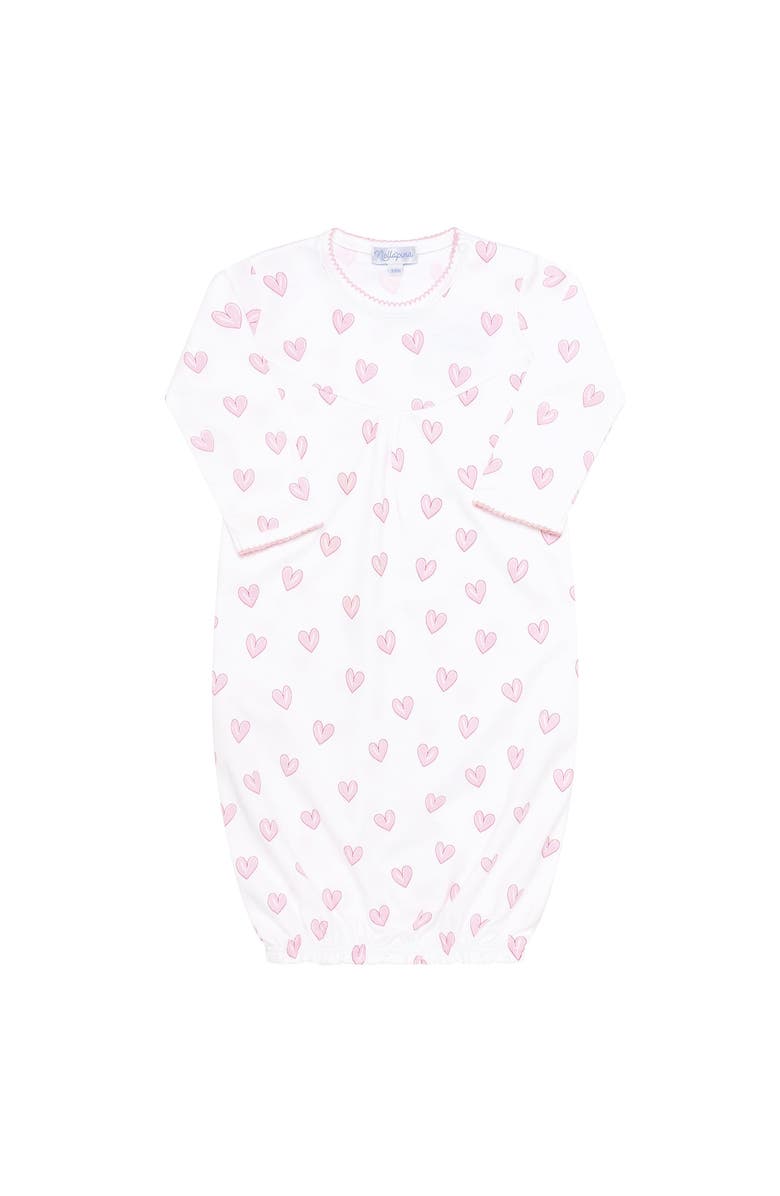 Nellapima Pink Heart Print Gown  - Baby, Alternate, color, Pink