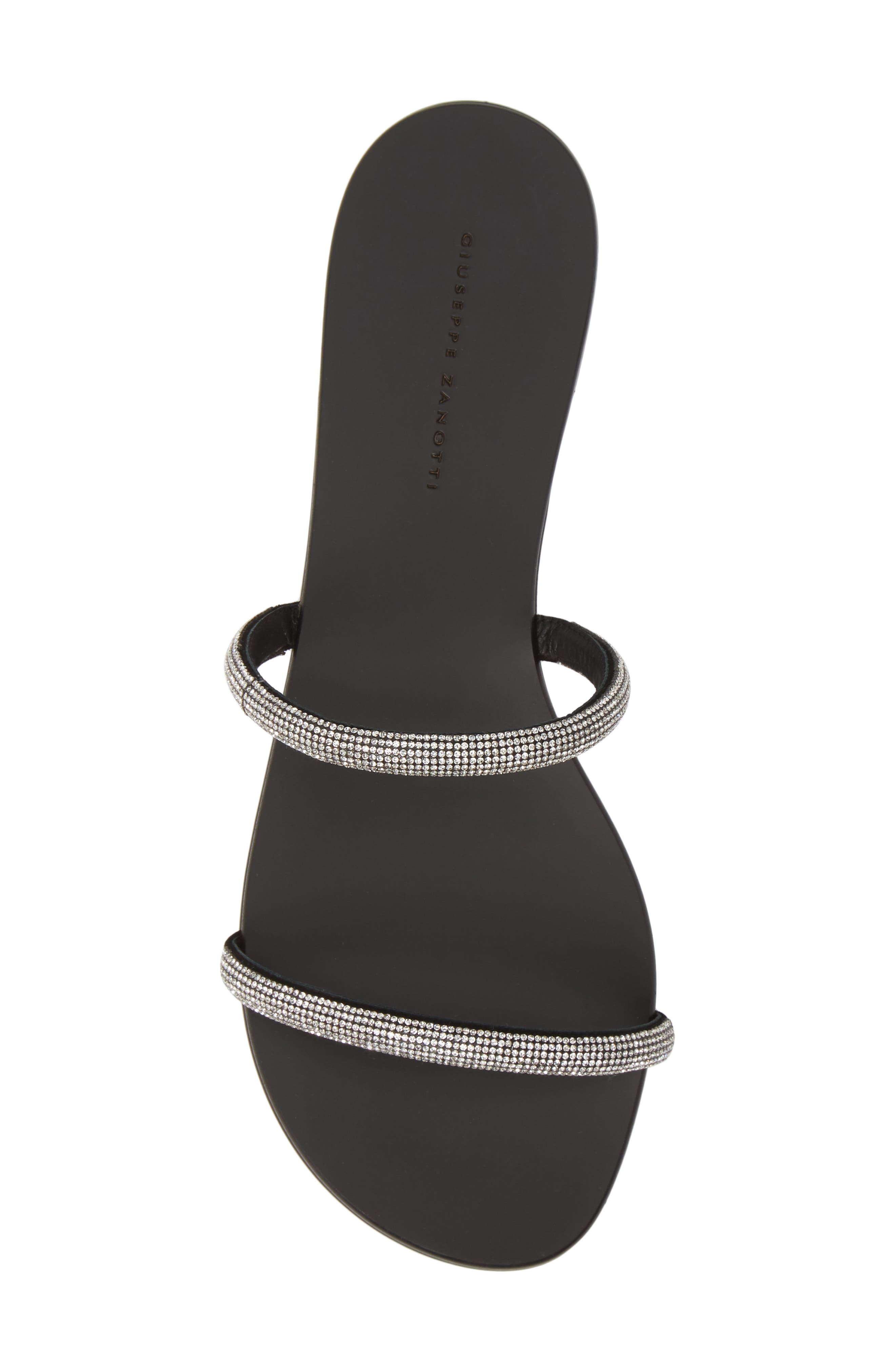 Giuseppe Zanotti Embellished Double Band Slide Sandal, Alternate, color, 