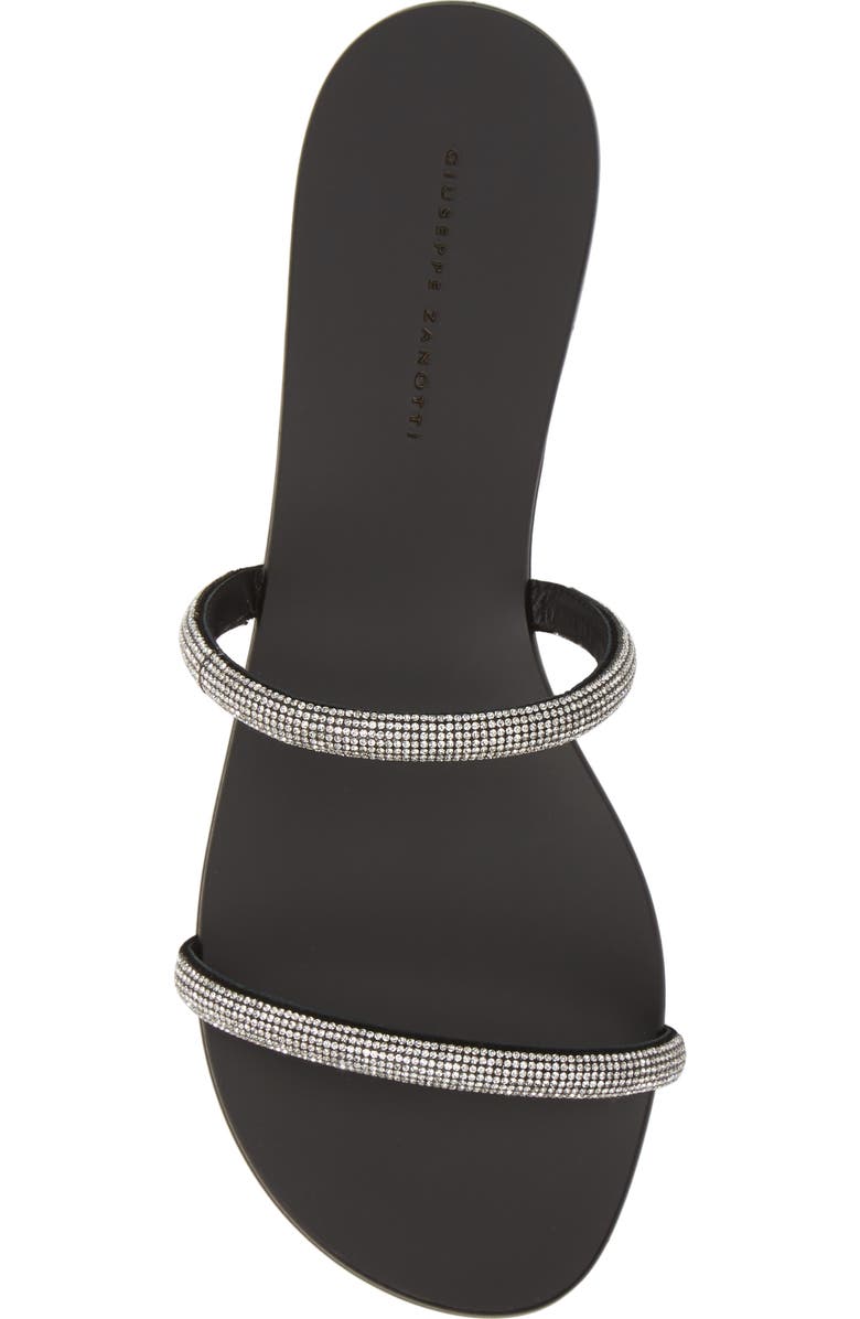 Giuseppe Zanotti Embellished Double Band Slide Sandal, Alternate, color,