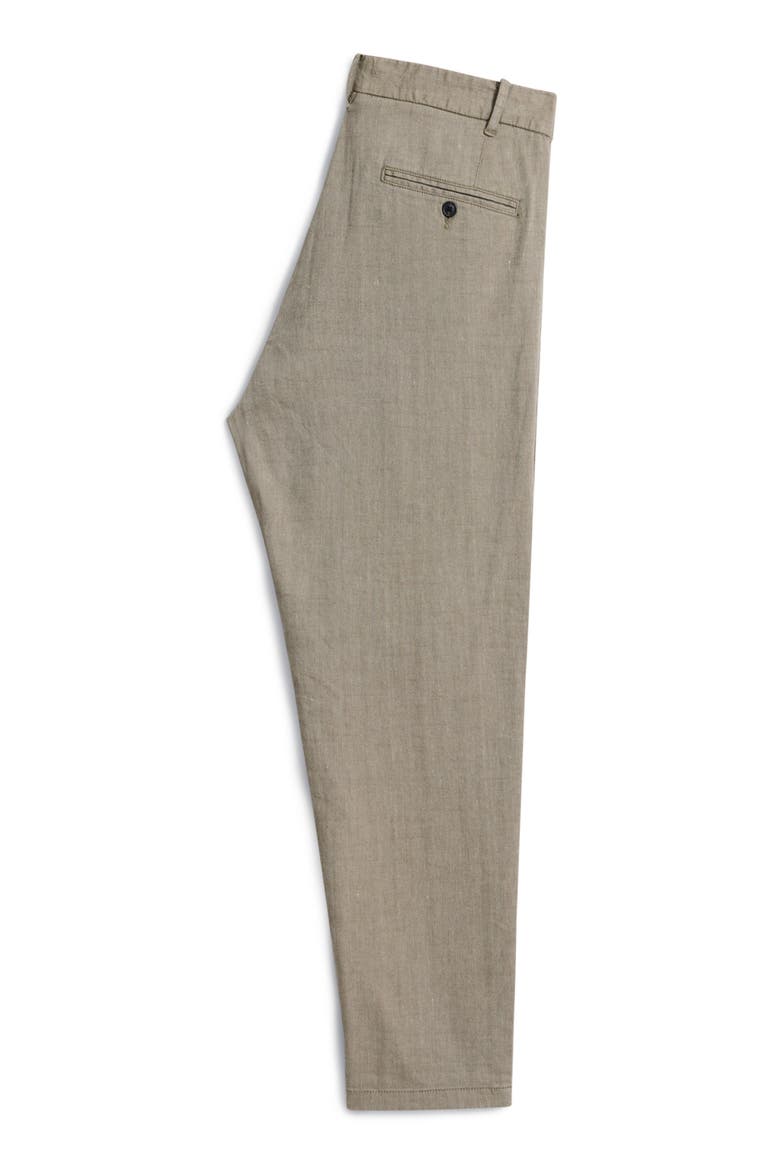 Kian Pleated Carrot Fit Pants, Alternate, color, SMOKED PEARL GREY