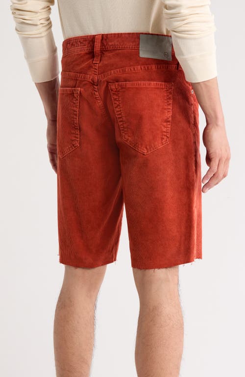 Ag Griffin Five-pocket Corduroy Shorts In Solstice Fade Redwood