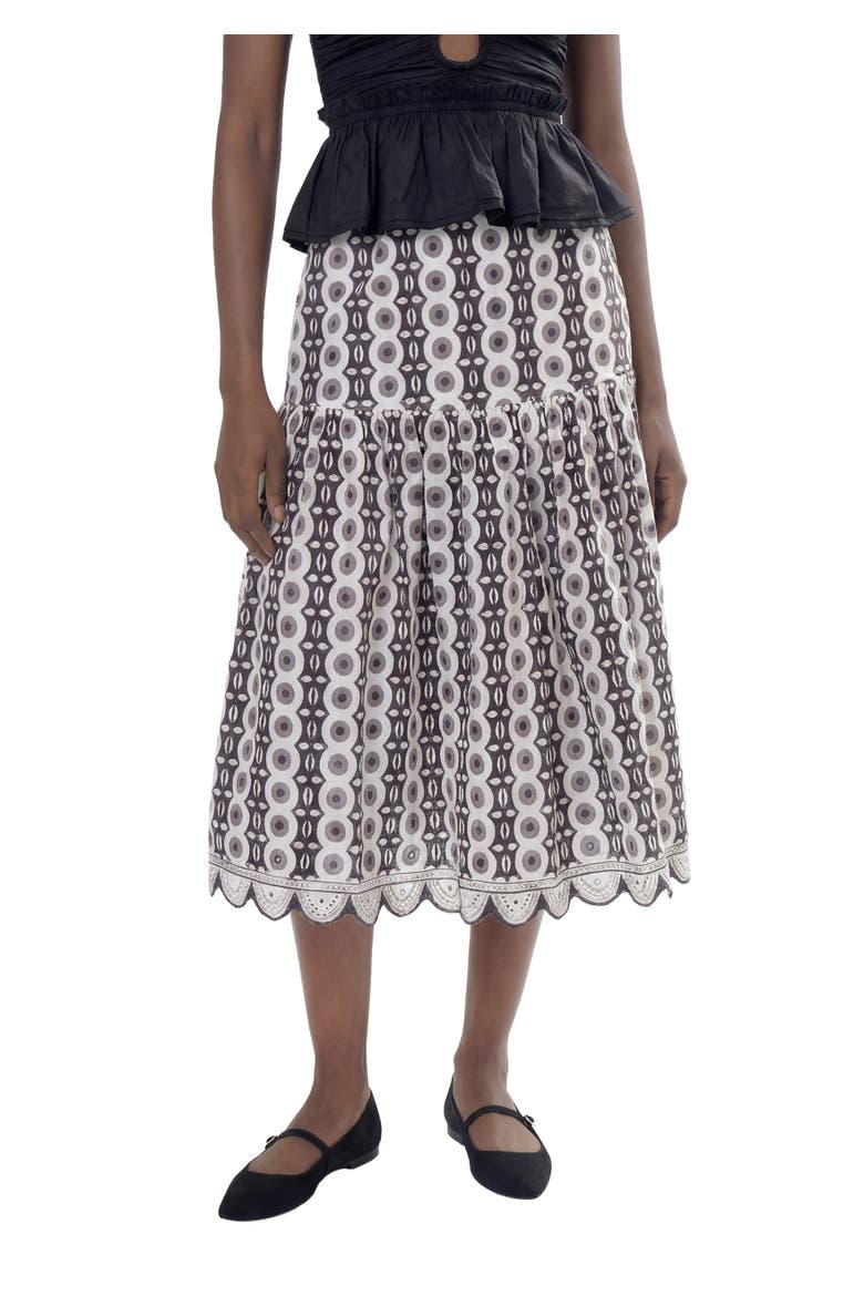 Riya Skirt, Alternate, color, CIRCLE PRINT