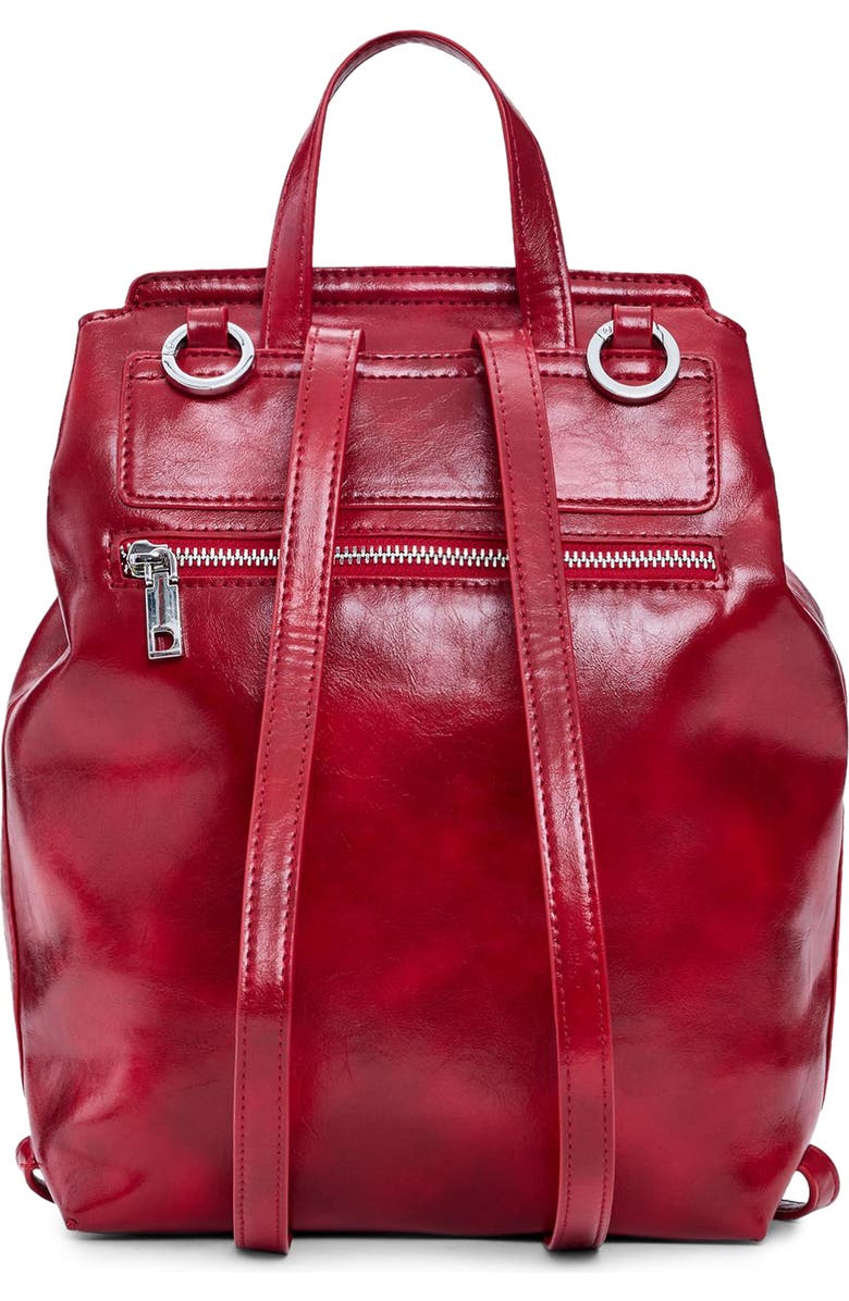 Desigual Mini Logo Embossed Convertible Faux Leather Backpack, Alternate, color,