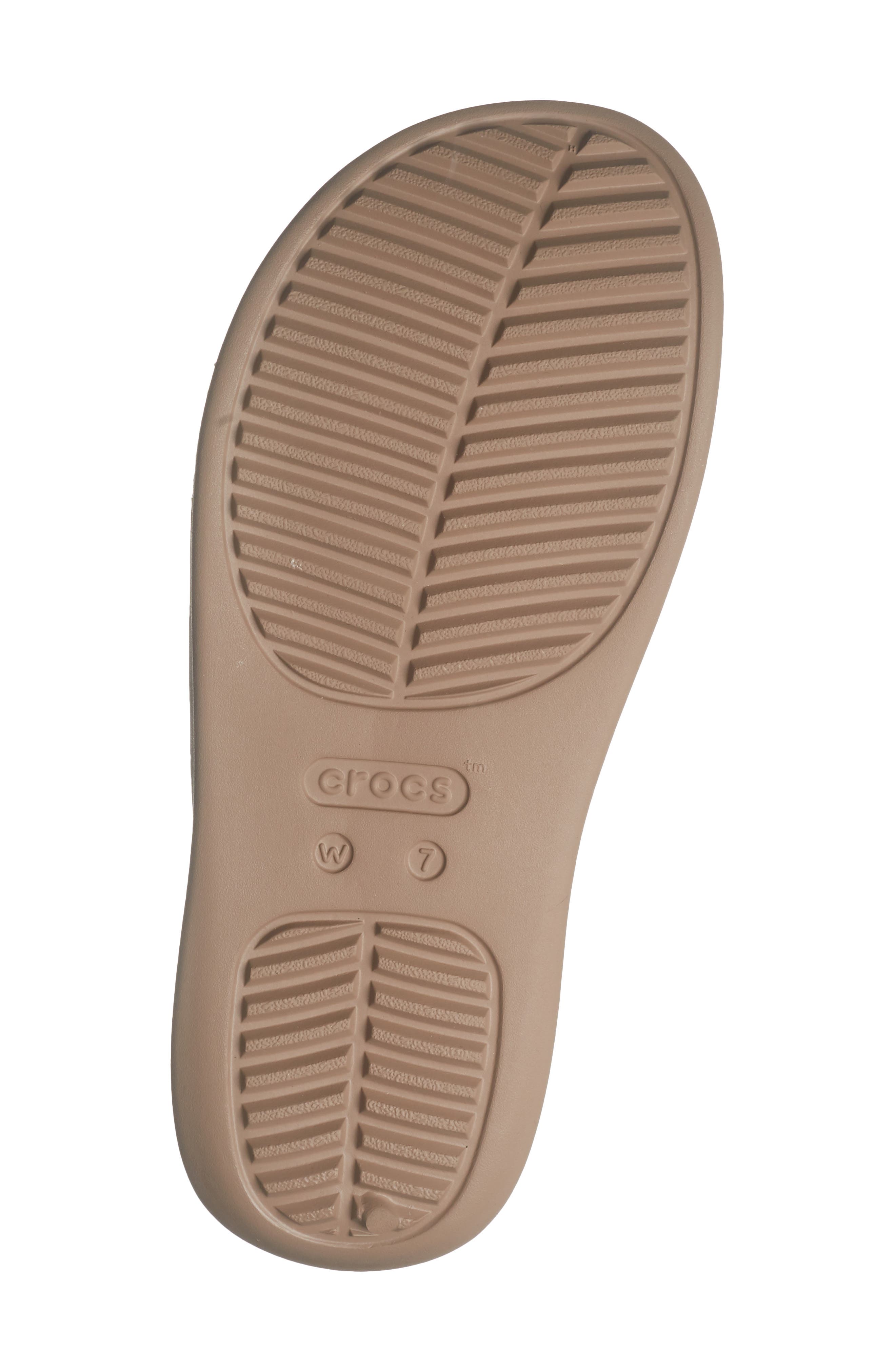 CROCS Getaway Platform Flip Flop, Alternate, color, Latte