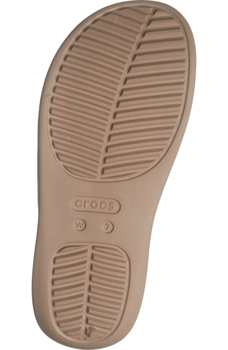 CROCS Getaway Platform Flip Flop, Alternate, color, Latte