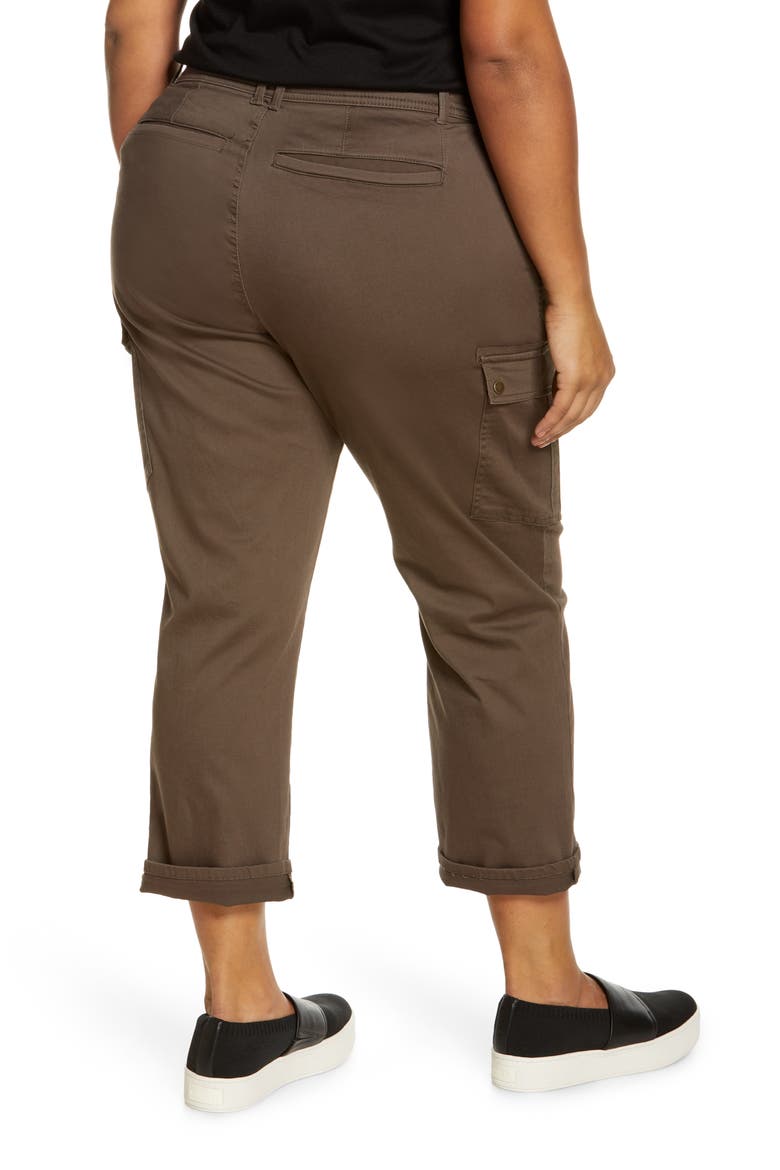 'Ab'Solution Roll Cuff Stretch Utility Pants (Nordstrom Exclusive), Alternate, color, MUSHROOM