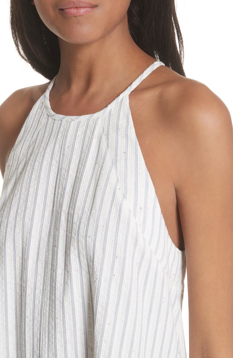 Rebecca Taylor Sleeveless Stripe Tank Dress, Alternate, color, 