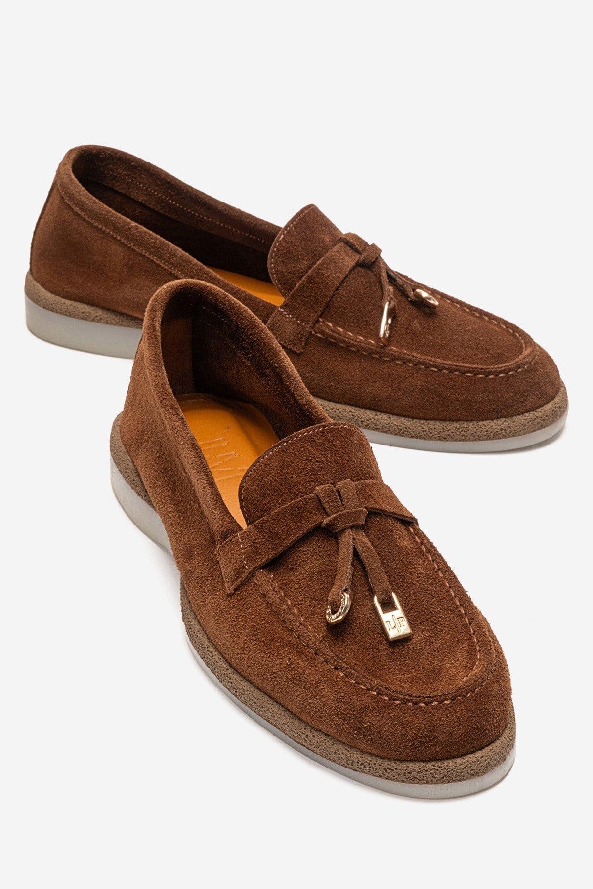 Forever & Always Shoes Ilvena Leather Loafer, Main, color, Cognac Suede