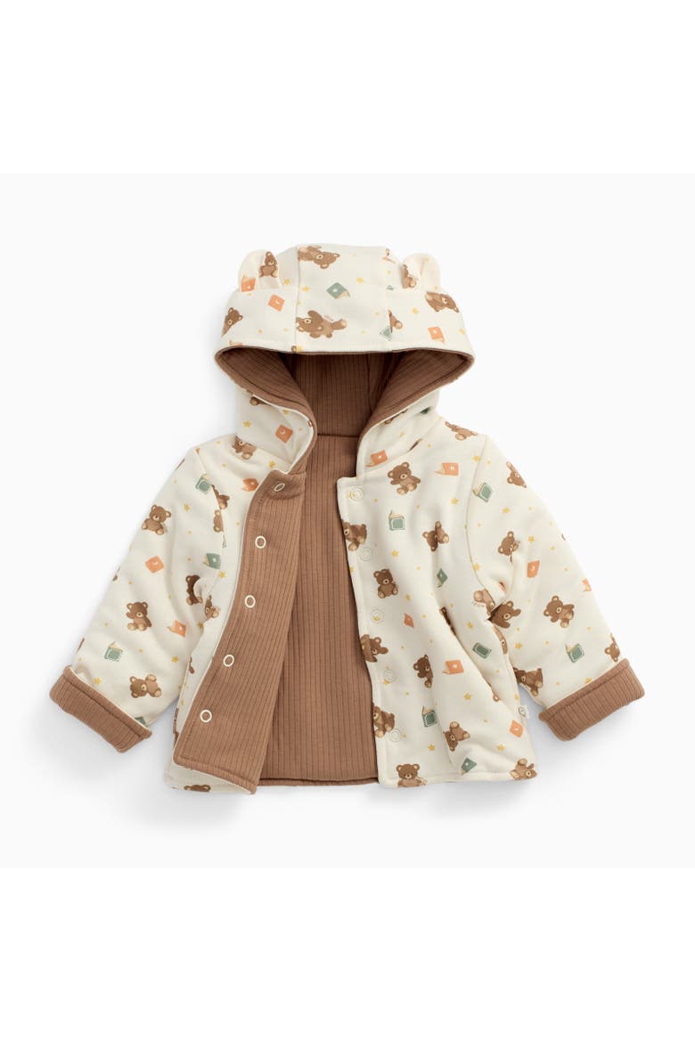 Teddy Bear Reversible Hooded Jacket, Main, color, Teddy Bear Print