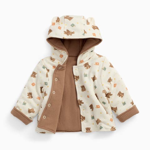 Teddy Bear Reversible Hooded Jacket (Baby)