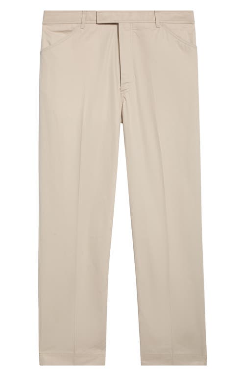 Thom Browne Tapered Cotton Chino Pants In Multi