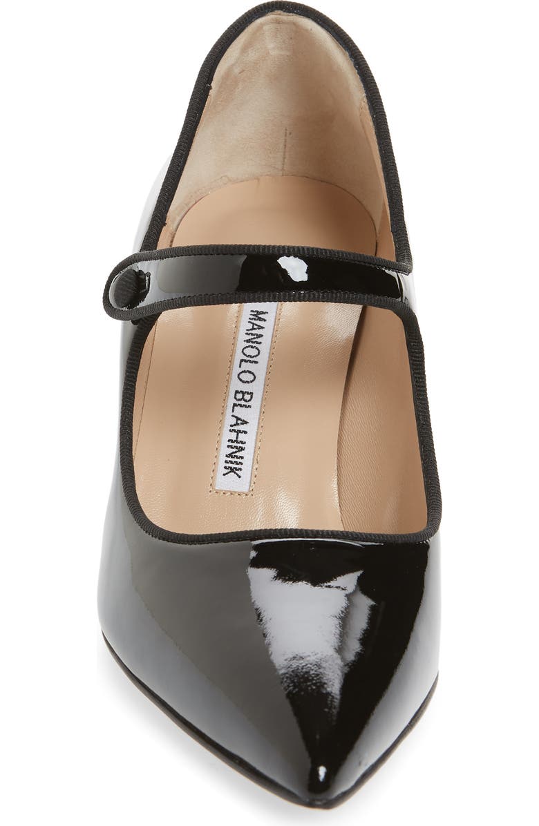 Manolo Blahnik Campari Pointed Toe Mary Jane Pump, Alternate, color,
