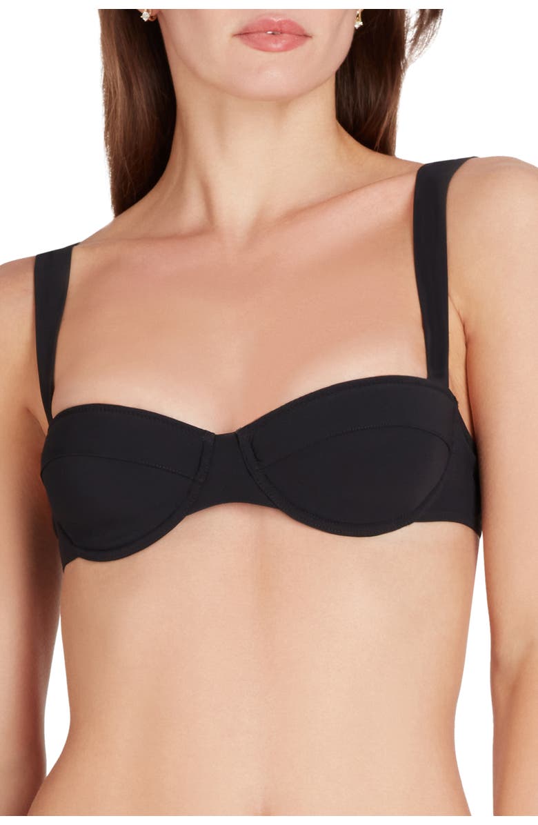 VALIMARE Athens Underwire Bikini Top, Alternate, color, Black