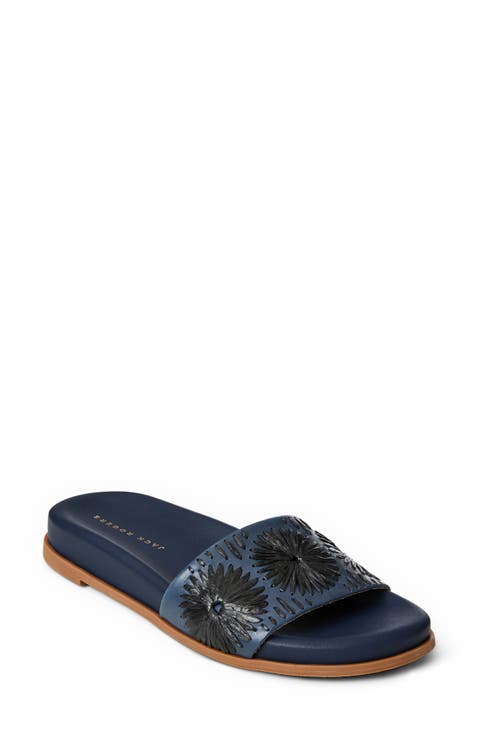 Somerset Embroidered Slide Sandal (Women)