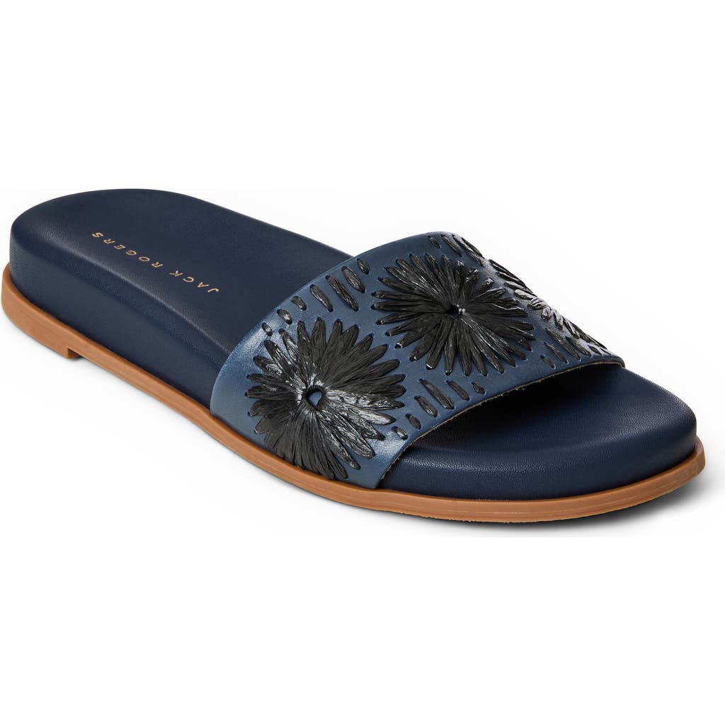 Jack Rogers Somerset Embroidered Slide Sandal