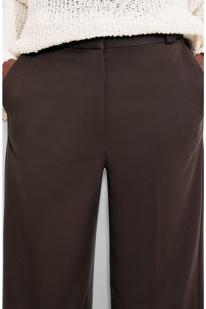 Press Crease Pants, Alternate, color, BROWN DARK
