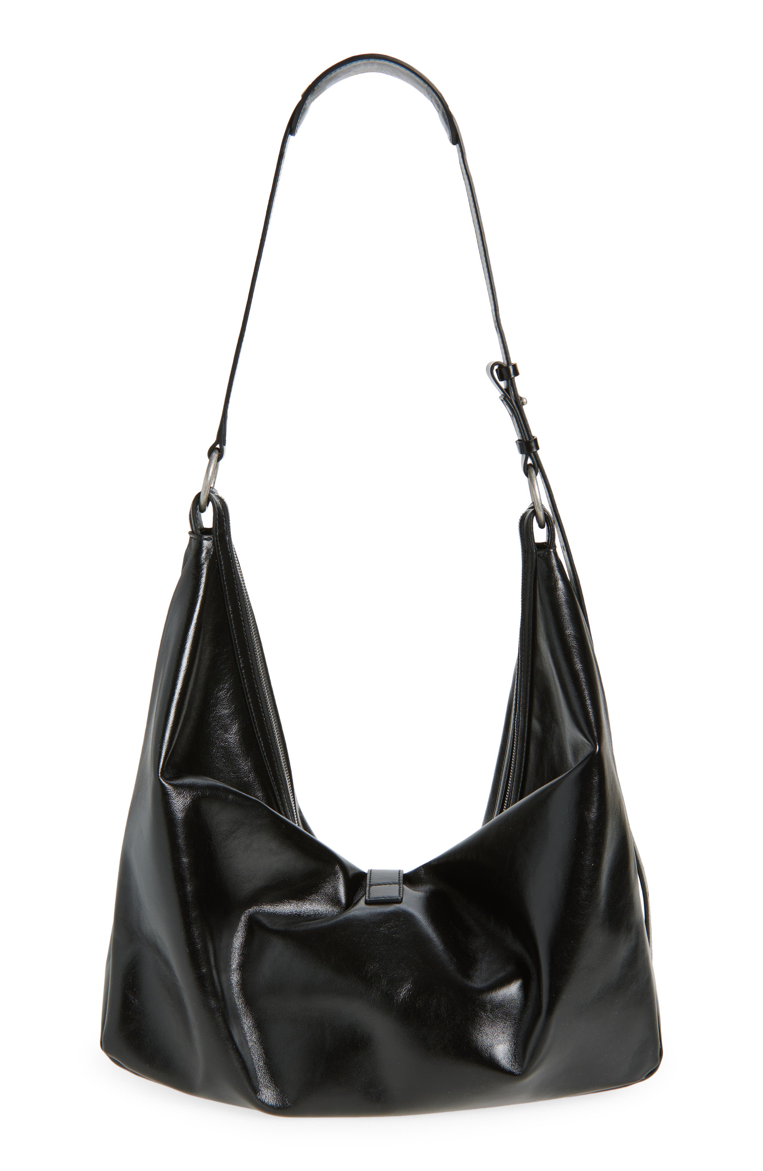 MARGESHERWOOD Belted Leather Hobo Bag, Alternate, color, 