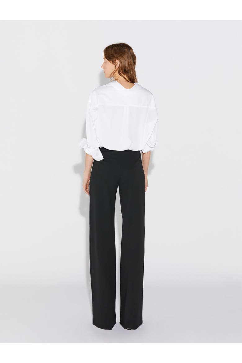 ANOUK Stretch Jersey Wide Leg A-Line Pant, Alternate, color, Black