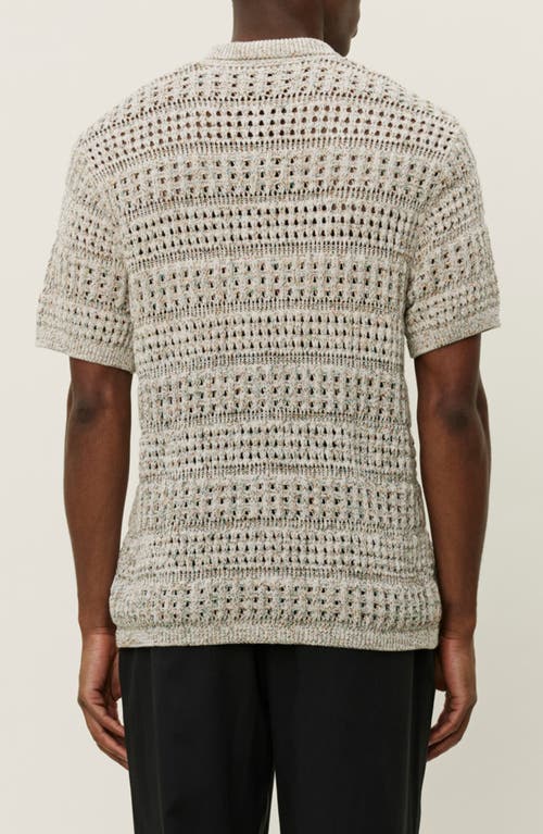 Les Deux Elvin Structure Knitted Shirt In Neutral