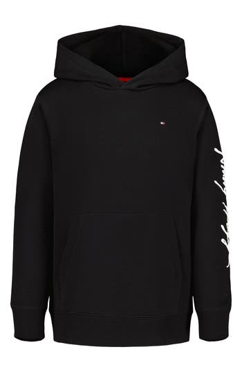 Tommy Hilfiger Tommy Signature Graphic Hoodie in Black at Nordstrom Rack, Size Large