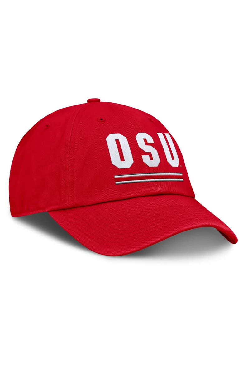 Men's Nike Scarlet Ohio State Buckeyes Club Campus Adjustable Hat, Alternate, color, Scarlet