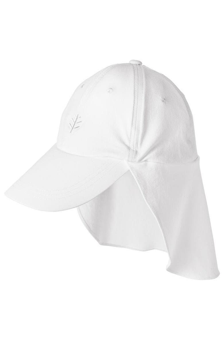 Hayden Pool Cap with Neck Drape, UPF 50+ Sun Protection, Main, color, White