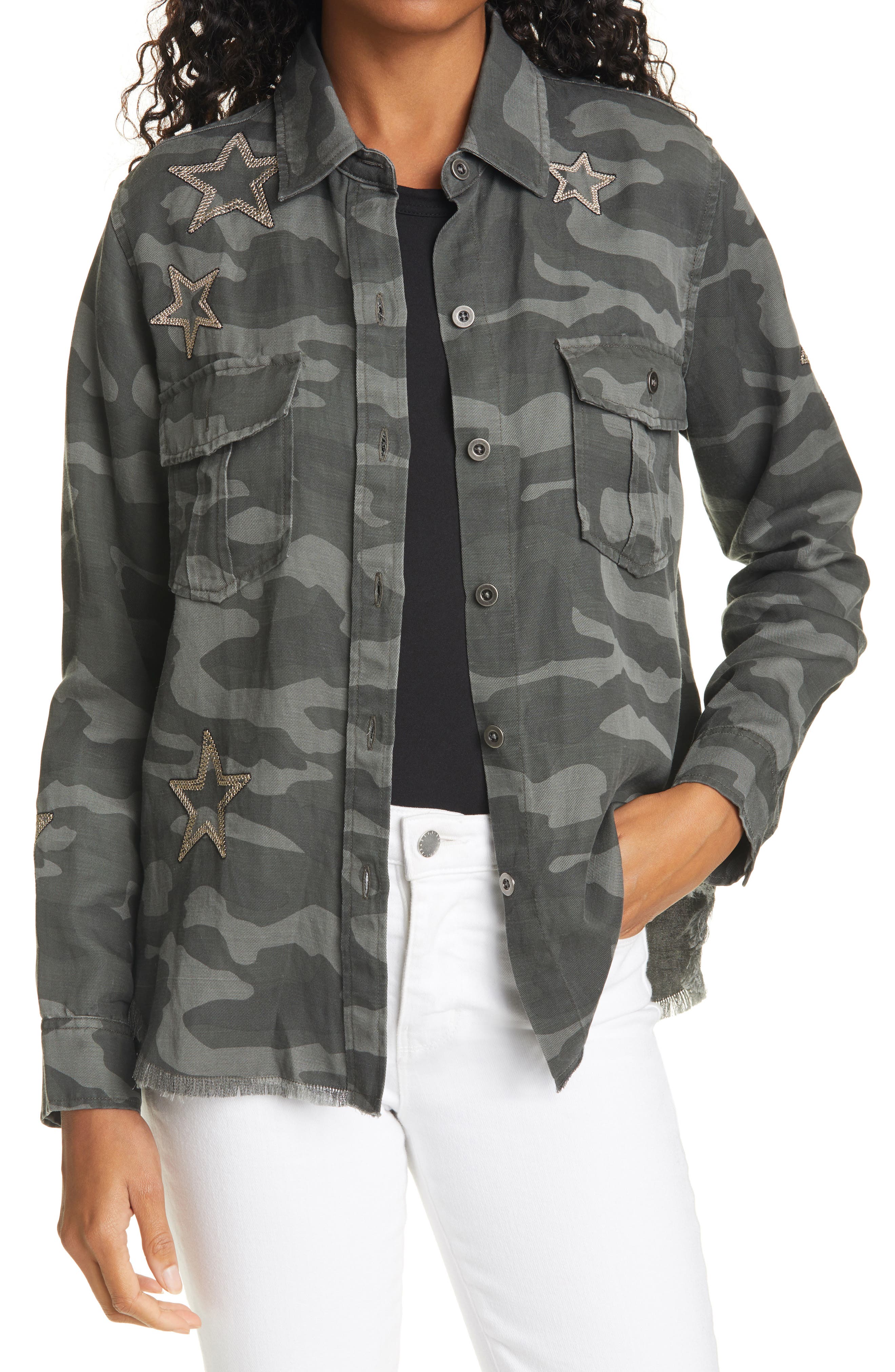 Rails Loren Camo Button-Up Shirt (Women) | Nordstrom