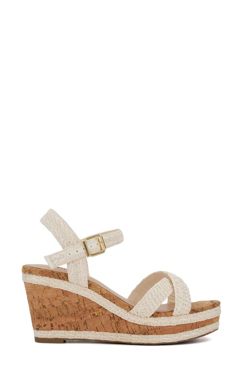 Dune London Kelisa Platform Wedge Sandal In White