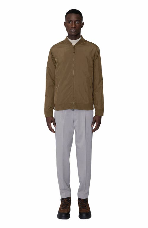 Quartz Co. Daniel Bomber Jacket In Dark Sand