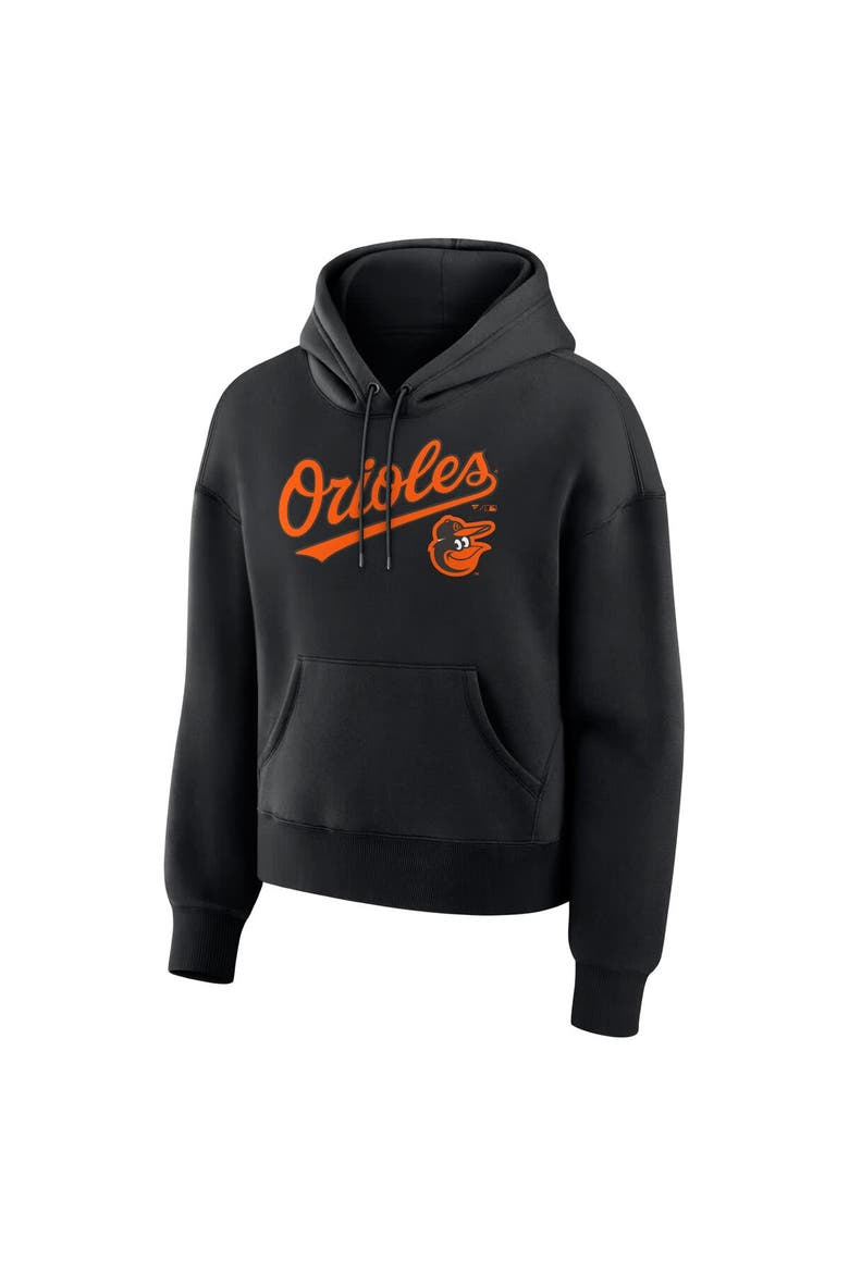 Women's Fanatics  Black Baltimore Orioles Lockup Legacy Fleece Hoodie, Alternate, color, Black