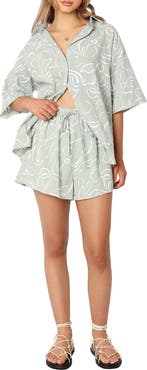 Petal & Pup Fiorelli Button-Up Shirt & Shorts