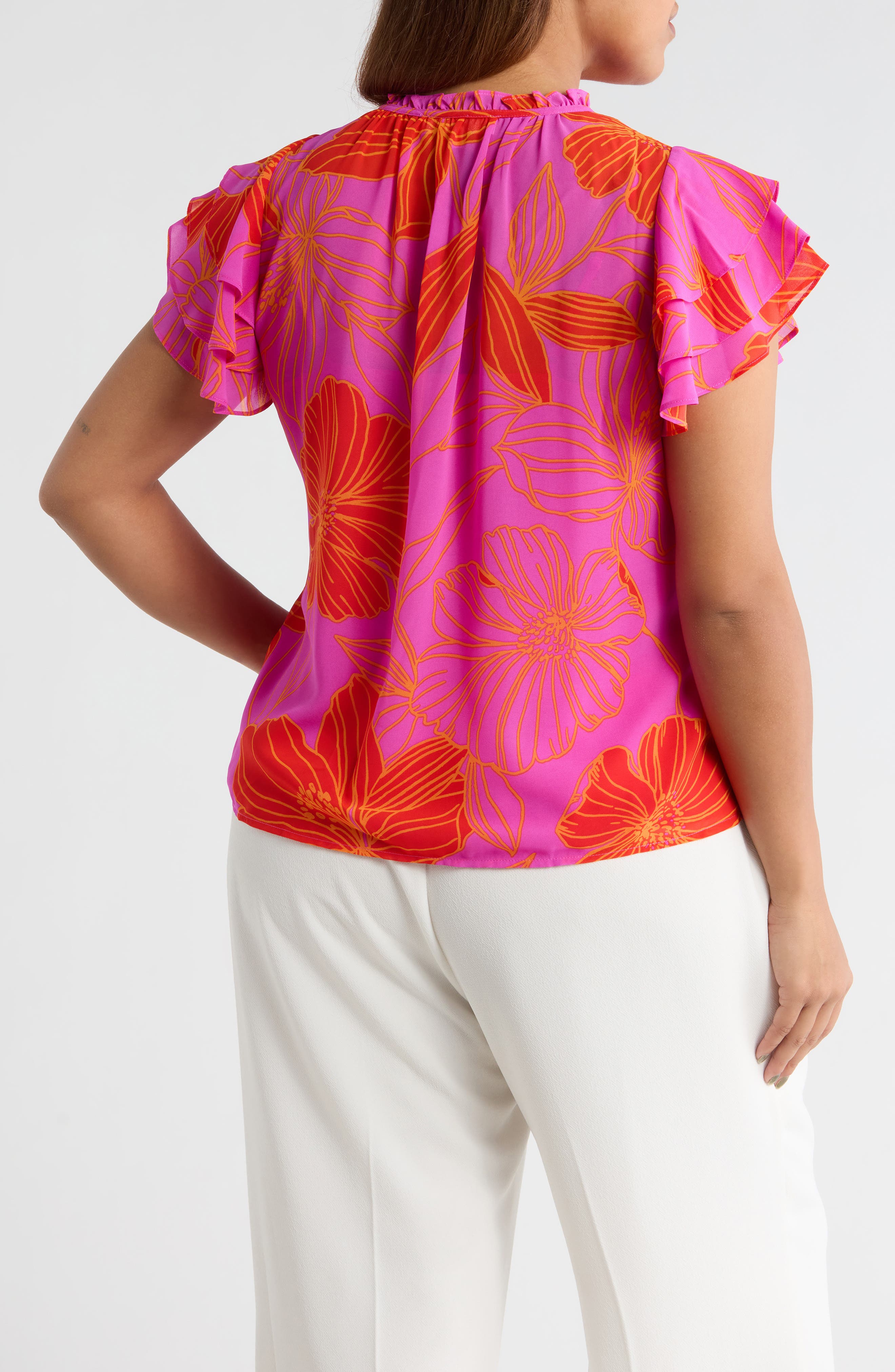 Blakely Floral Donis Split Neck Top - image 2