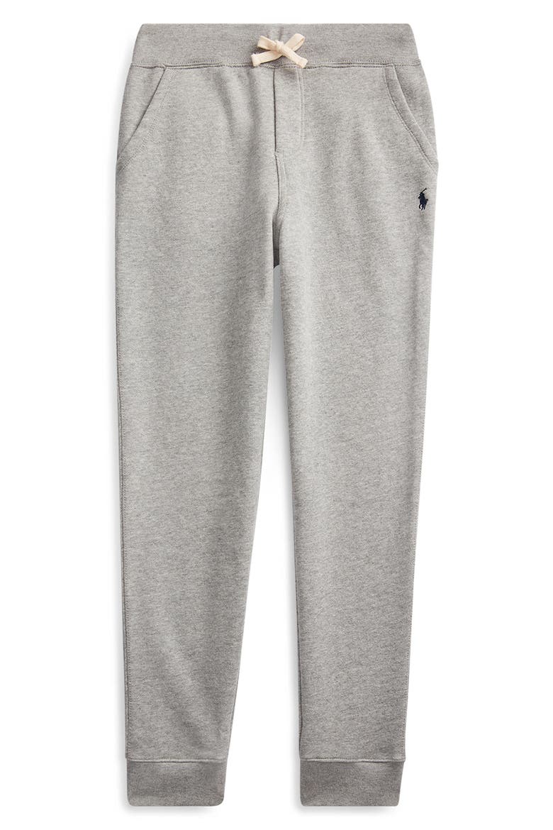 Kids' Fleece Joggers, Main, color, GREY HTR