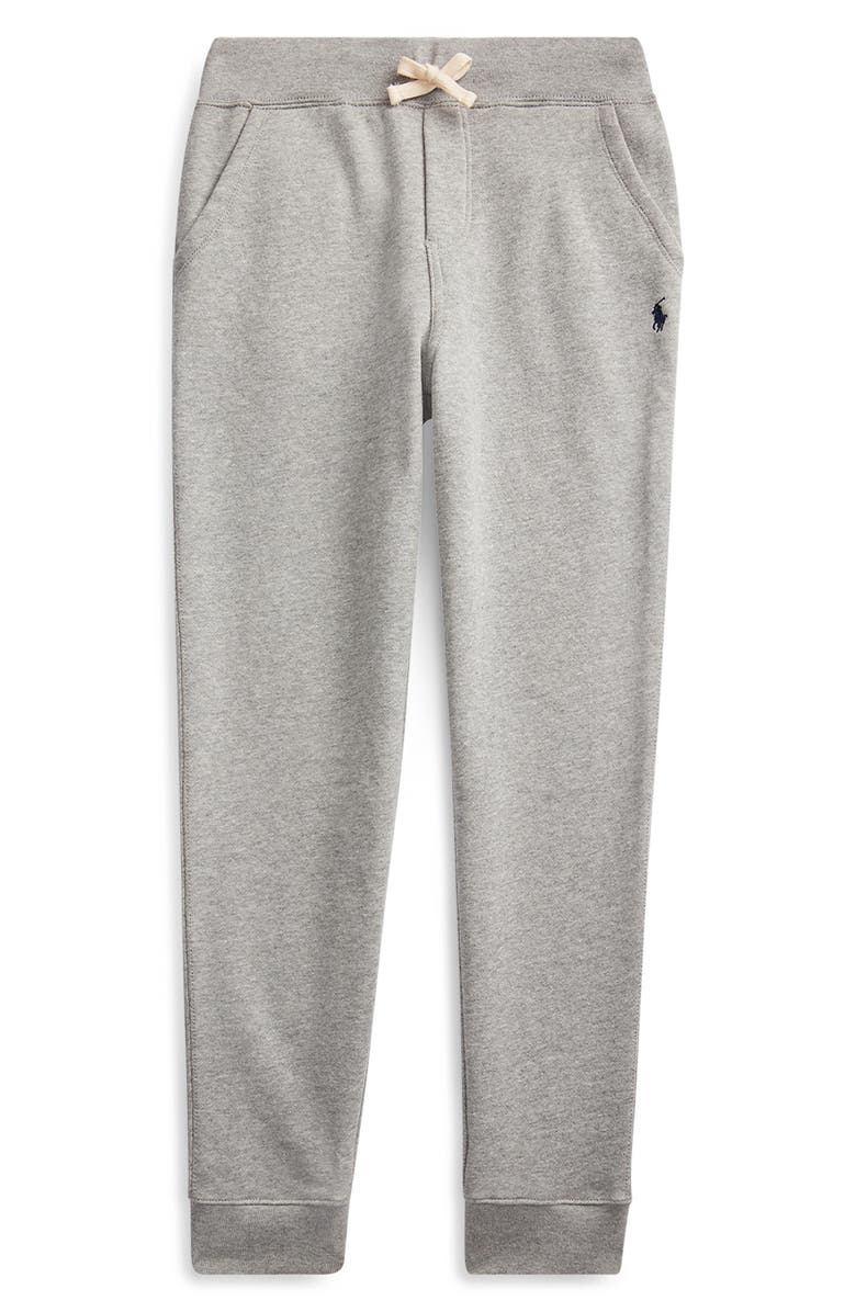 Polo Ralph Lauren Kids' Fleece Joggers, Main, color, Grey Htr