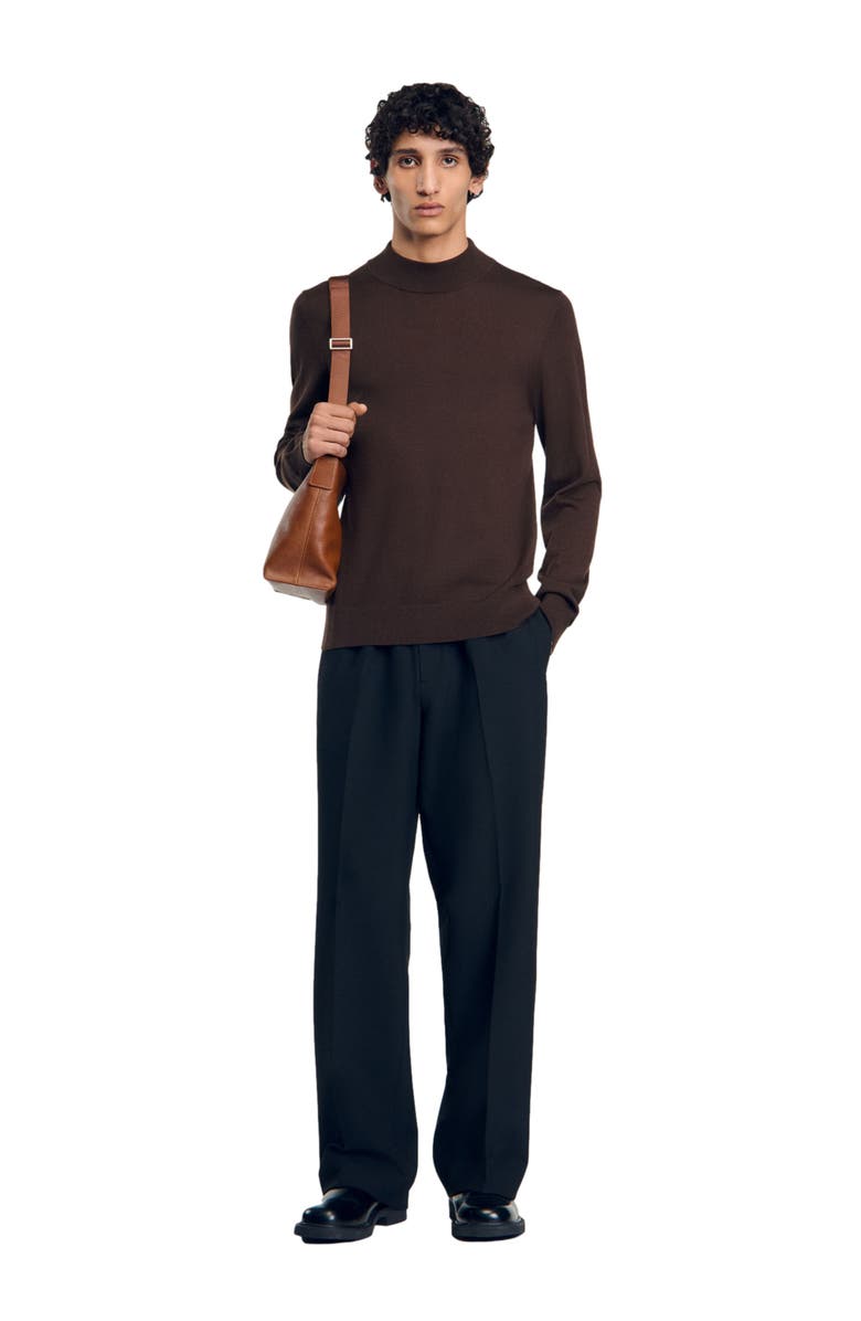 SANDRO Half-zip sweater, Alternate, color, 