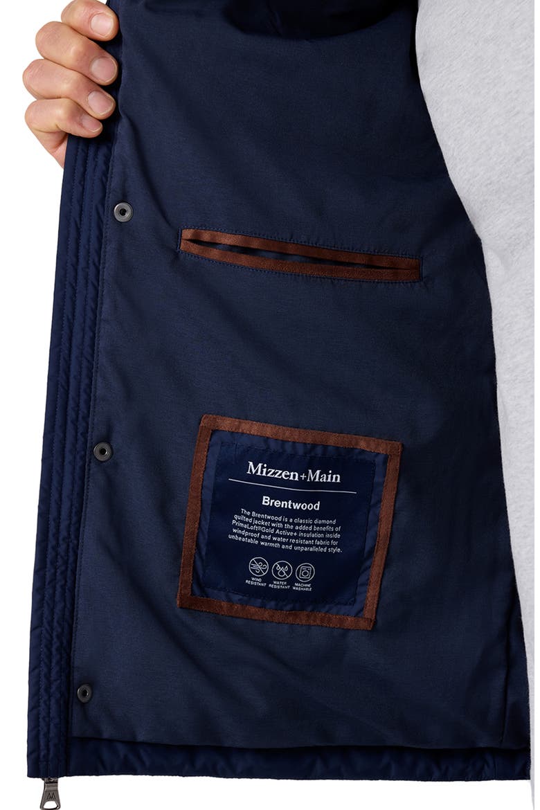 Brentwood Quilted Jacket, Alternate, color, NAVY