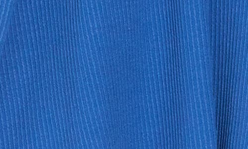 Elan Drawstring Waist Cover-up Shorts In Blue Bright