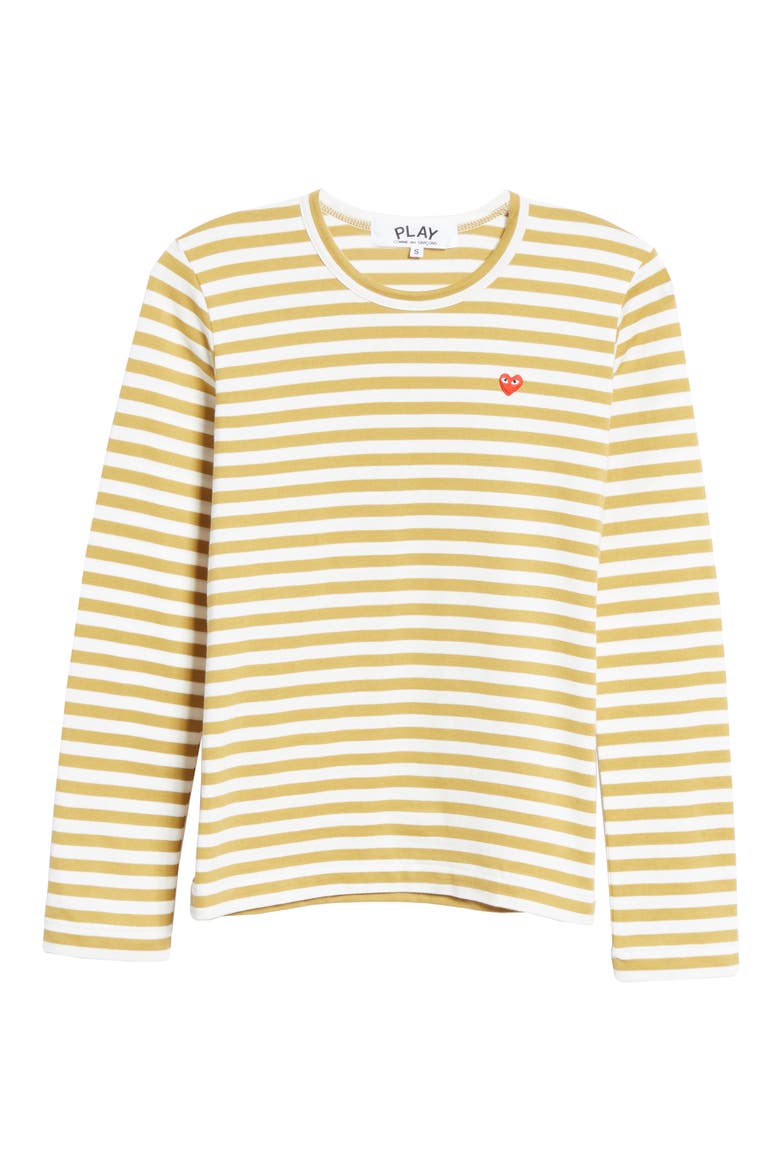 Stripe Long Sleeve T-Shirt, Alternate, color, OLIVE