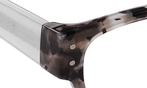 Eyebobs Head 49mm Rectangular Reading Glasses In Pebble And Black Tortoise