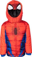Marvel Spider-Man Hooded Zip-Up Puffer Jacket