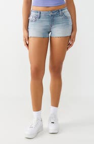 True Religion Joey Low Rise Flap Shorts
