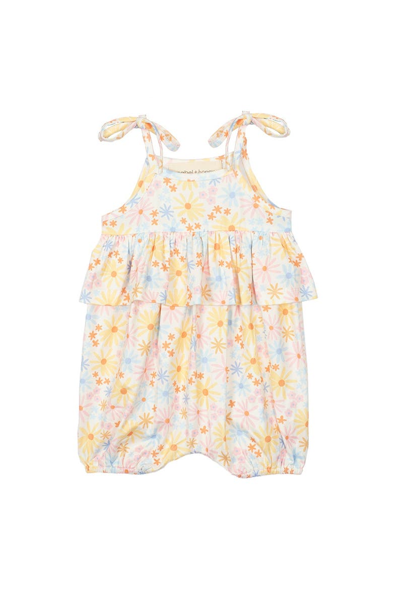 Mabel + Honey Stella Baby Romper, Main, color, Multi