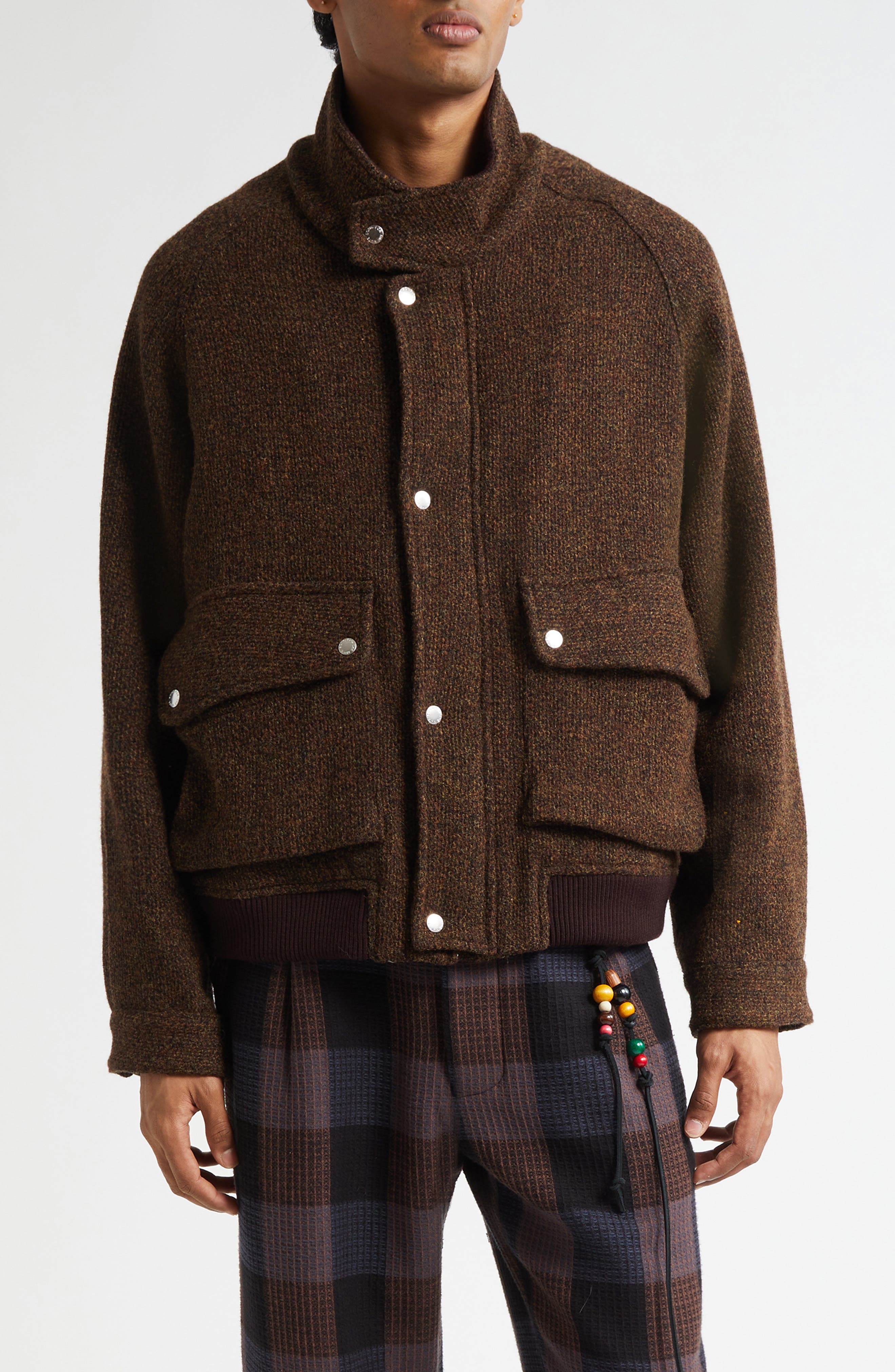 Wool Blend Flight Jacket