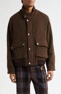 SONG FOR THE MUTE Wool Blend Flight Jacket