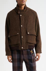 SONG FOR THE MUTE Wool Blend Flight Jacket