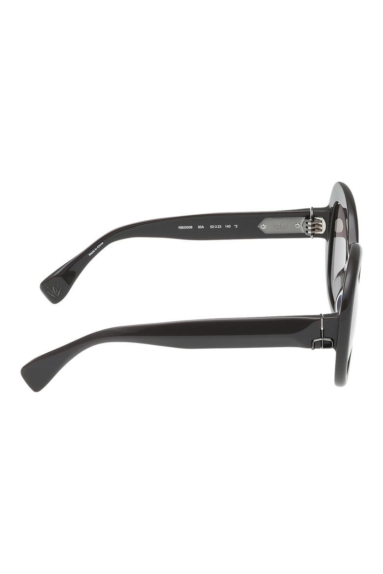 52mm Round Sunglasses, Alternate, color, SHINY FUDGE / FUDGE LENSES