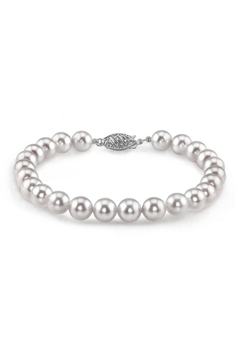 Akoya Pearl Bracelet 5.5-6mm, Main, color, White Pearl