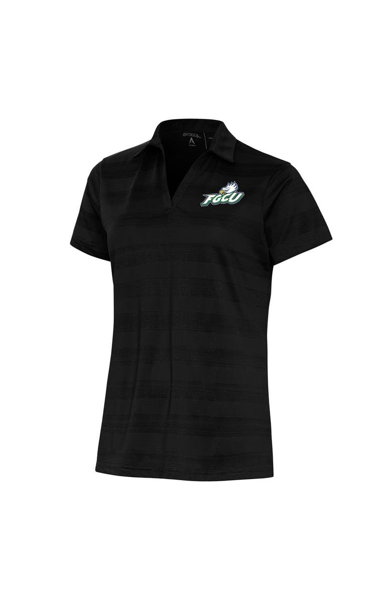 ANTIGUA Women's Antigua Black Florida Gulf Coast Eagles Compass Polo, Main, color, 