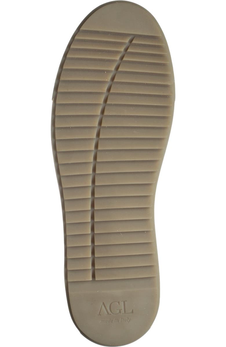 AGL Patent Leather Sneaker With Genuine Sheep Fur Accents, Alternate, color,